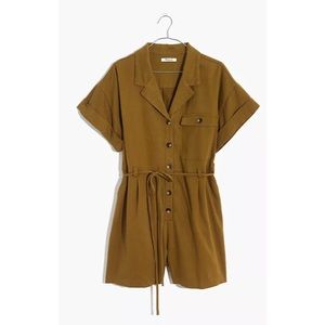 NWT Madewell Belted Safari Romper